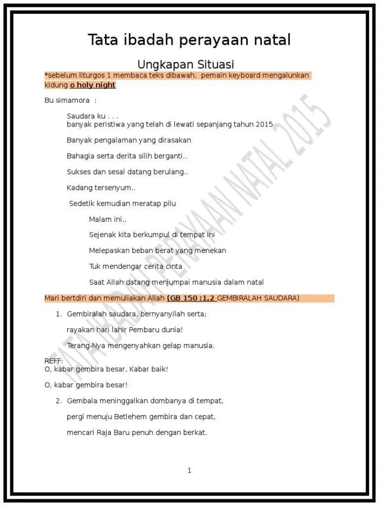 Create your ideal skincare regimen now. Tata Ibadah Perayaan Natal 2015