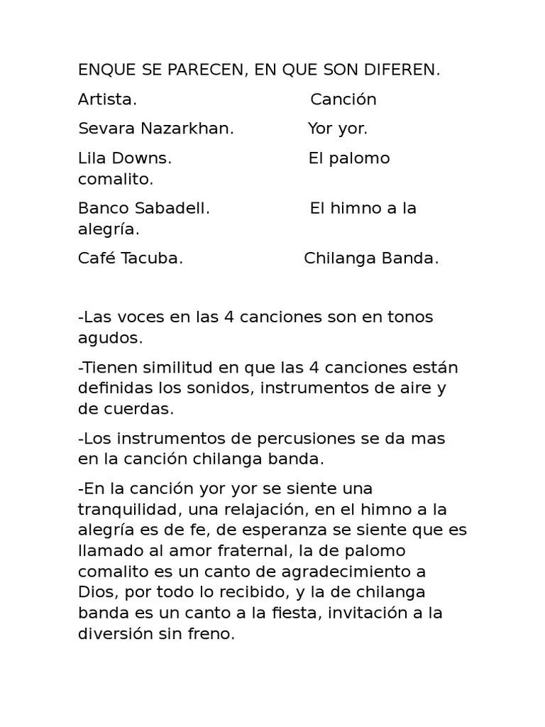 In what way are they alike? Enque Se Parecen Y En Que Son Diferentes Pdf Entretenimiento General