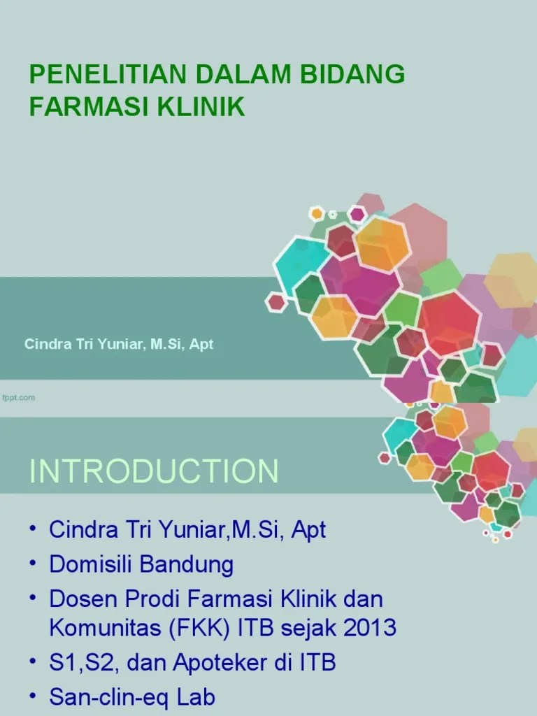 Pasien diabetes melitus memenuhi kriteria untuk mendapatkan pelayanan farmasi klinis oleh apoteker di apotek. Penelitian Farmasi Klinik Pdf