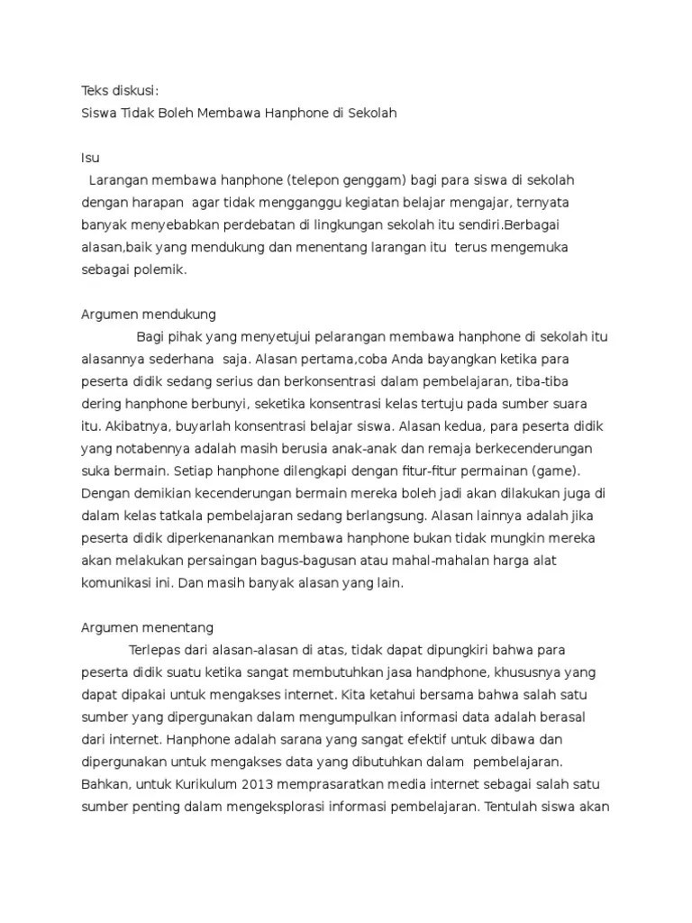 Teks Diskusi Dan Seminar Pdf 