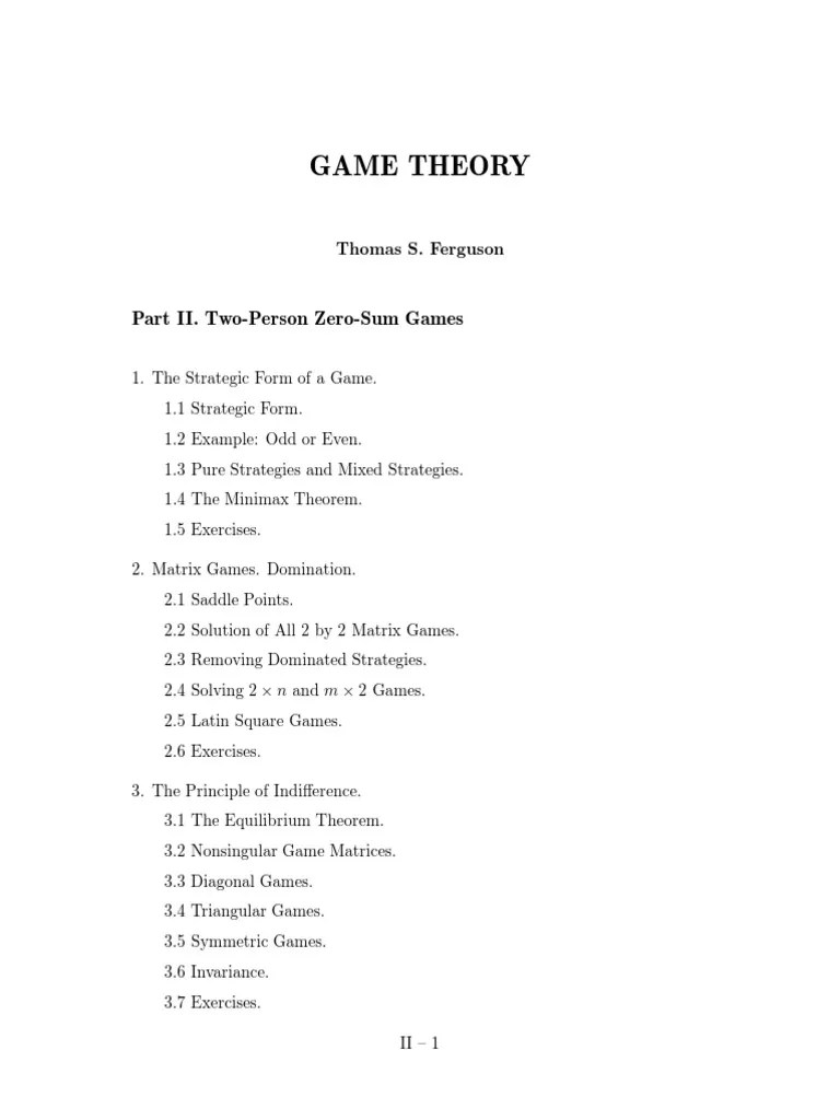 Game Theory | PDF | Game Theory | Matrix (Mathematics)