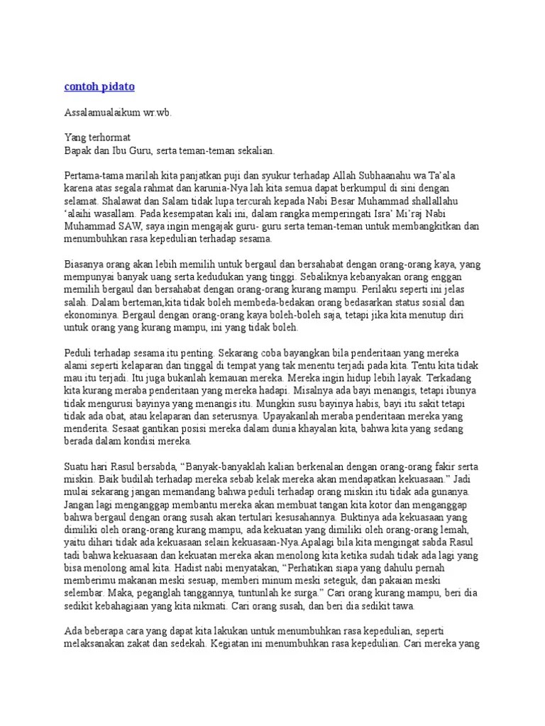 Contoh Pidato Isra Miraj Untuk Anak – Beinyu.com