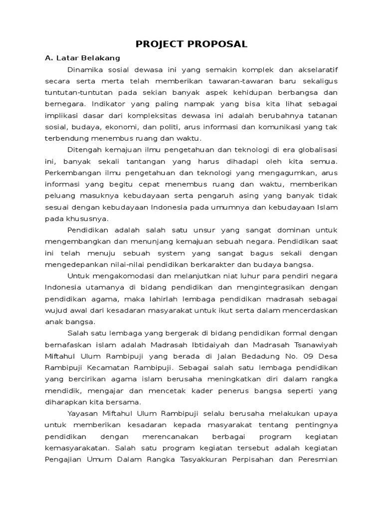 Dakwah melalui kalām seperti khutbah jum'atan, ceramah ramadhan, . Proposal Pengajian Pdf