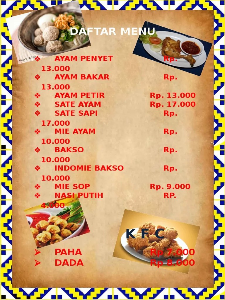 Tutorial Cara Membuat Daftar Menu Makanan Di Micosoft Word Simple News Video Sebelum klik drop cap sorot dulu paragraf yang anda ingin huruf awalnya besar.
