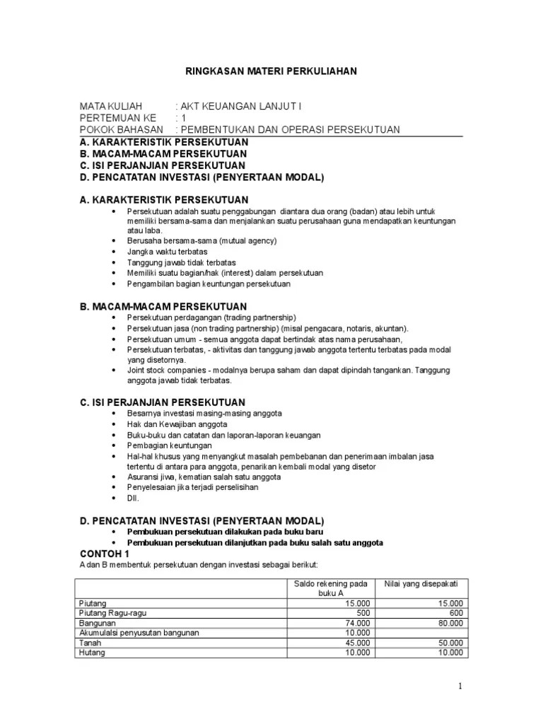 Ringkasan Materi Firma | PDF