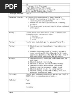 Gather answers to the 5 w's and h questions anytime you are writing about an event, an. Lesson Plan Literature Form 2 Pdf Lesson Plan Linguistics