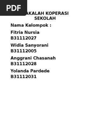 Per semester koperasi siswa 6 laporan pelaporan kopsis erni tersusunnya rekap . Makalah Koperasi Sekolah Pdf