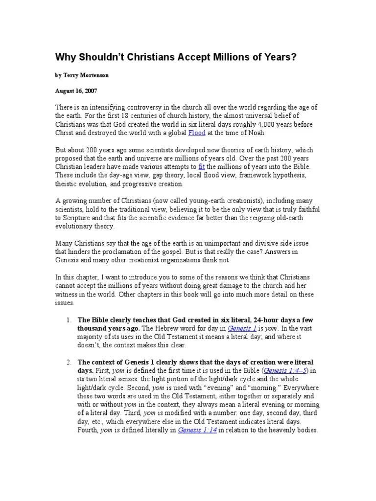 How Old Is The Earth? | Download Free PDF | Genesis Flood Narrative ...