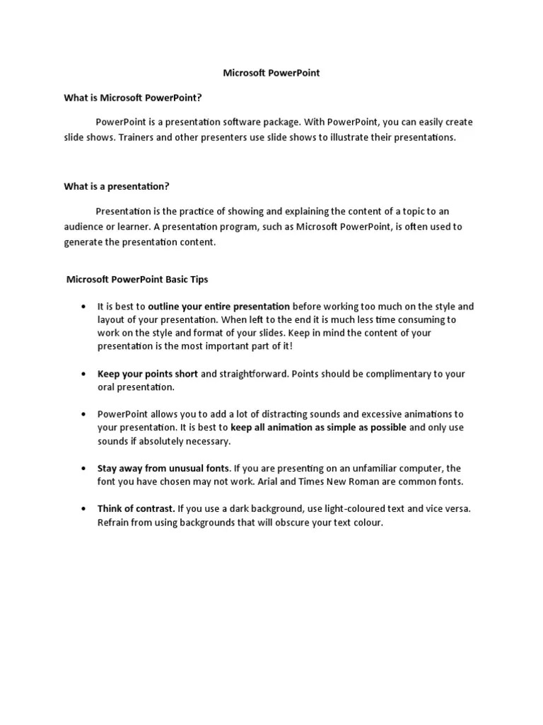 Microsoft Power Point | PDF | Window (Computing) | Computing