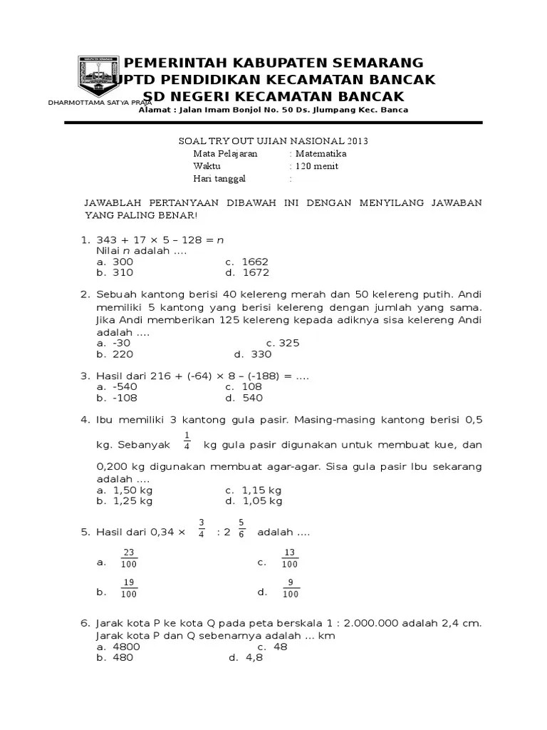 Penulis buku, tentor diklat lectora . Latihan Soal Us 2016 Matematika 1 Pdf