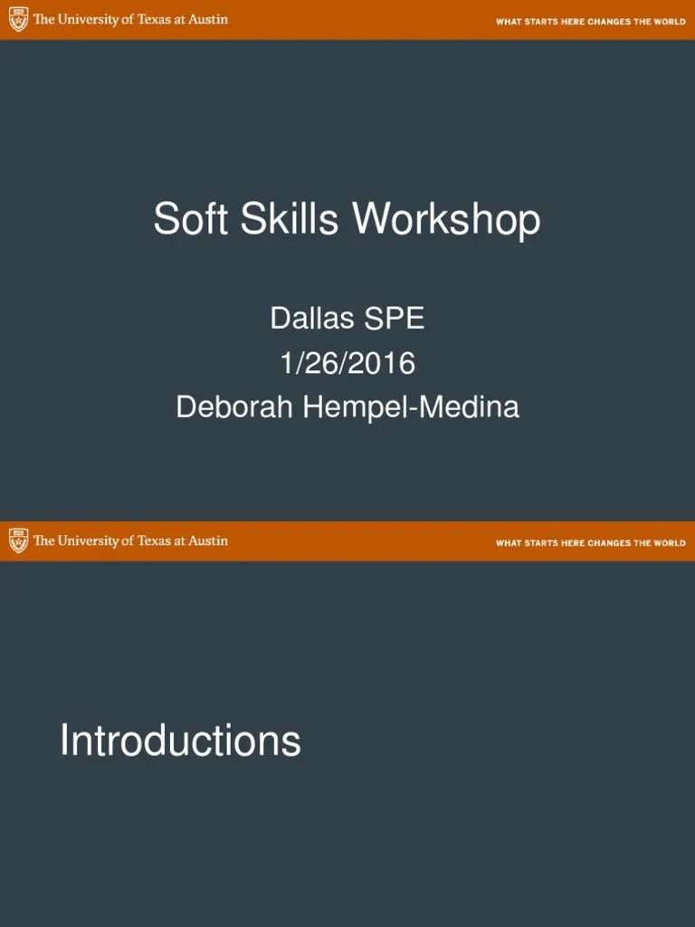Soft Skills Workshop | PDF | Social Media | Popular Culture & Media Studies