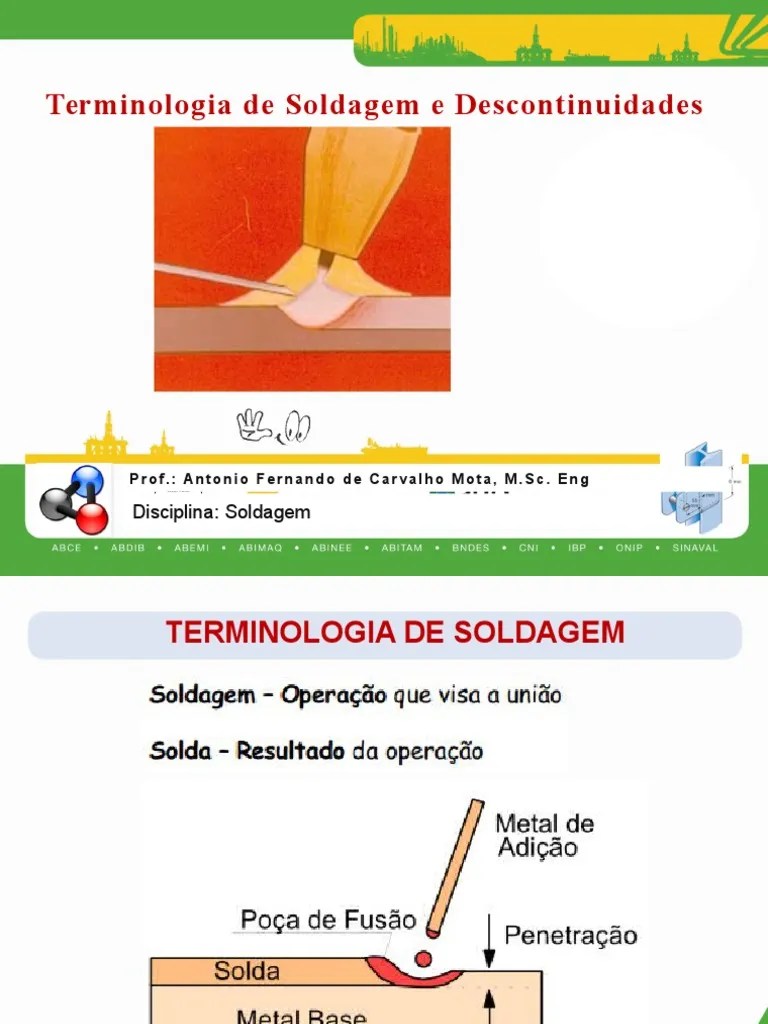 Terminologia Essencial Da Soldagem E Descontinuidades | PDF | Metais | Engenharia Civil
