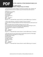 Mcq Consumer Behaviour Amp Marketing Munication Abesit In 