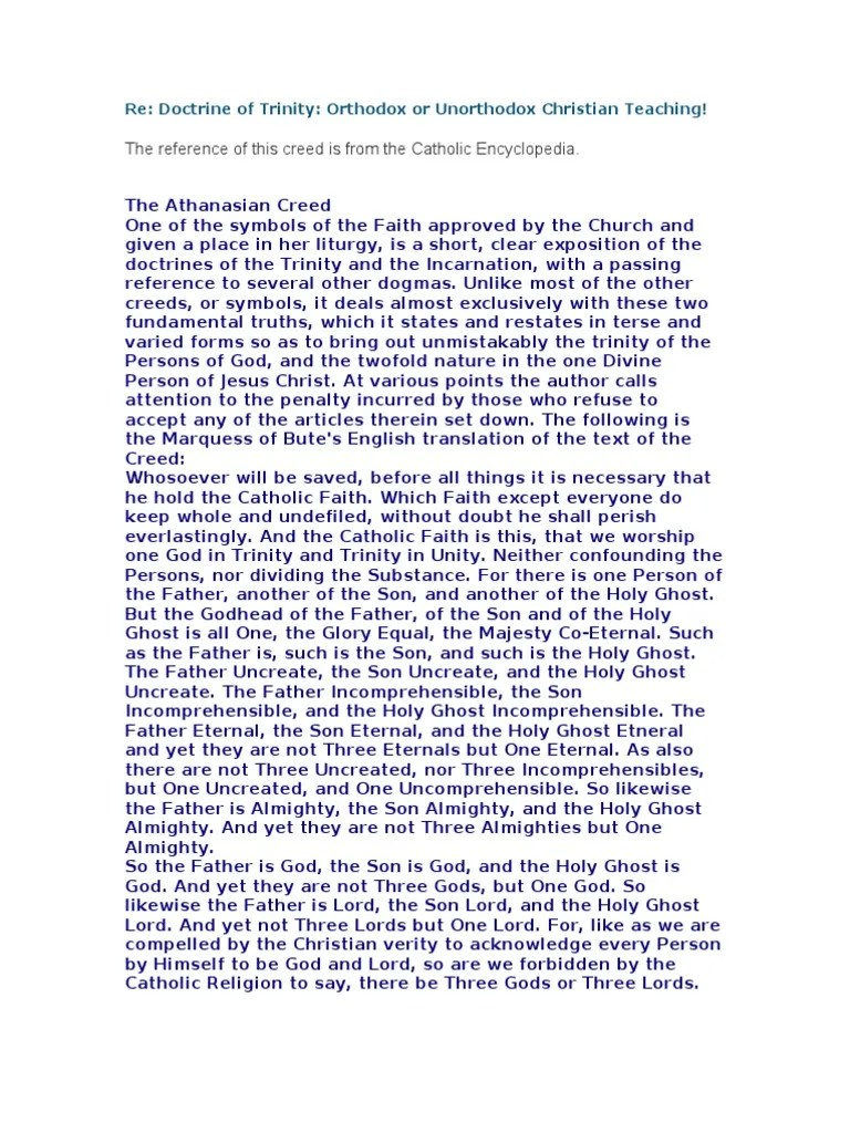 The Doctrine Of Trinity | PDF | God The Father | God In Mormonism