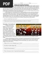 Describes how science differs from other human endeavors and why evolution is one of the best avenues for helping students understand this distinction. Evidence For Evolution Worksheet Pdf Evolution Fossil