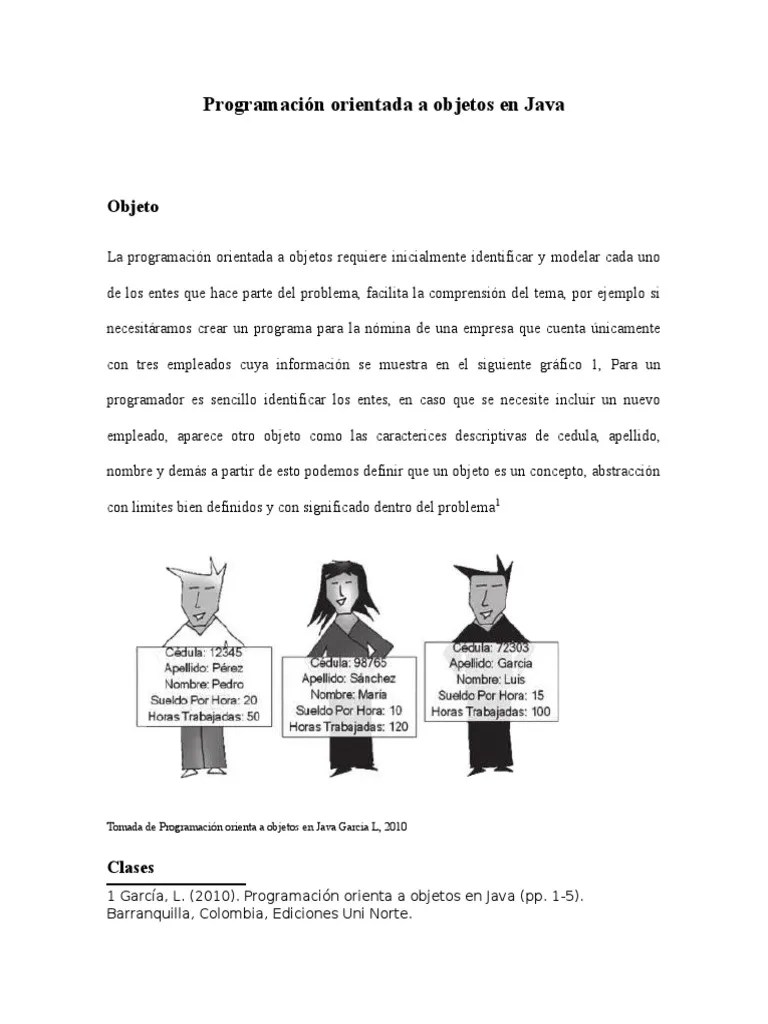 Programación Orientada A Objetos En Java | PDF | Herencia (Programación ...