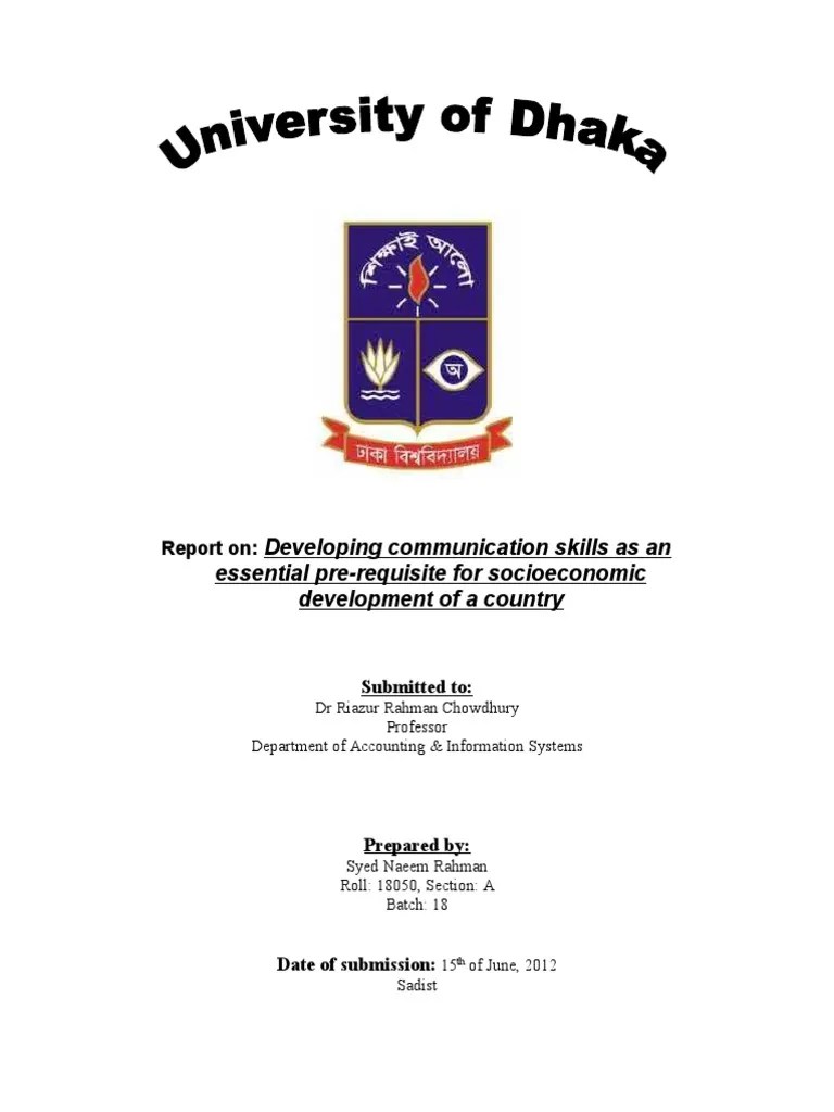 Report Writing On Business Communication | PDF | Interpersonal Relationships | Communication