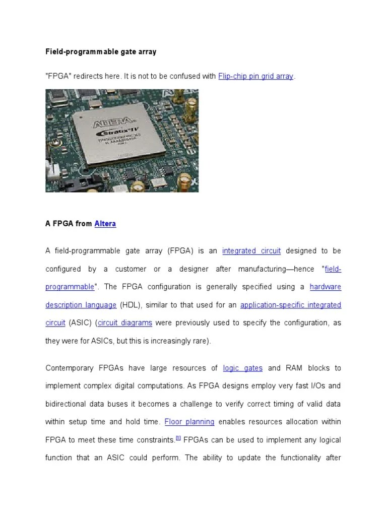 Fpga Hardware | PDF | Field Programmable Gate Array | Hardware ...