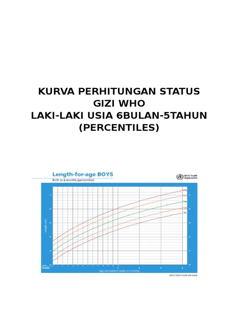 Bolu ini memiliki tekstur lembut serta rasa yang manis . Kurva Perhitungan Status Gizi Who
