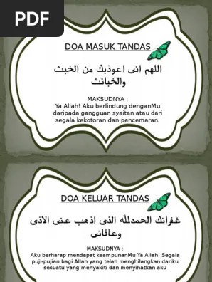 Doa Keluar Tandas Dan Maksudnya - Doa Sebelum Masuk Tandas Youtube