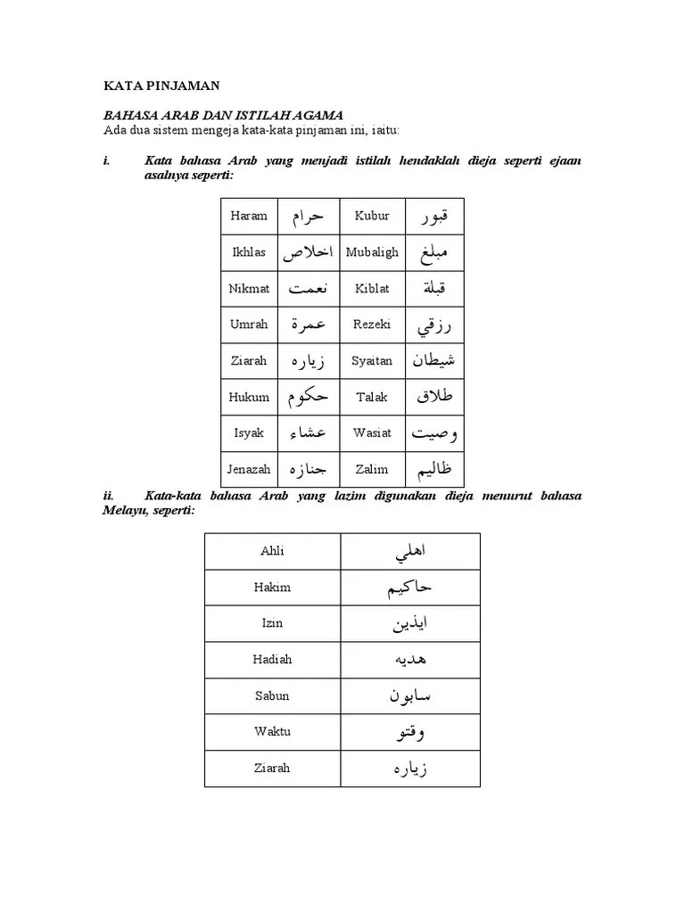 Baca versi flipbook dari nota . Kata Pinjaman Bahasa Inggeris Pdf