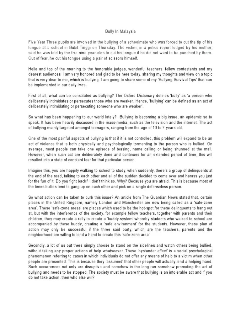 We did not find results for: Public Speaking Text About Bully | Bullying | Violence