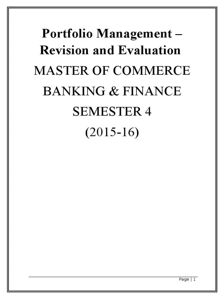 Managing Investment Portfolios: A Comprehensive Guide To Portfolio ...