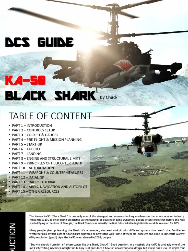 DCS Ka-50 Guide | PDF | Helicopter | Stall (Fluid Mechanics)