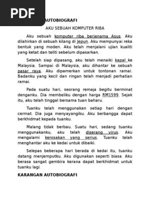 You can do the exercises online or download the worksheet as pdf. Aku Sebuah Komputer Riba Pdf