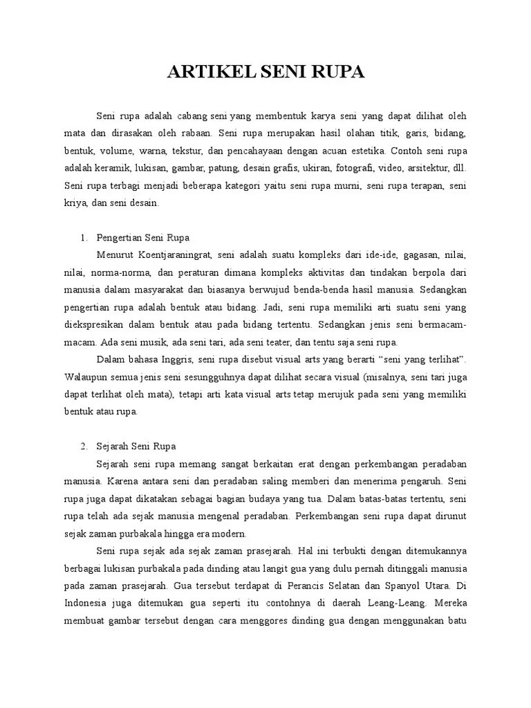 Artikel Tentang Kesenian – Python