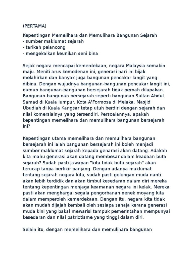 Kepentingan Memelihara Dan Memulihara Sumber Sejarah Cute766