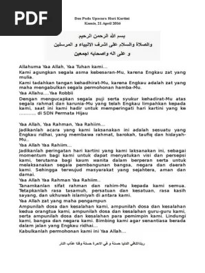 Doa Hari Kartini Yang saya hormati Kepala Sekolah SMK Negeri 2 Demak.