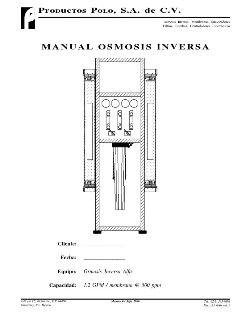 Manual De Osmosis | PDF