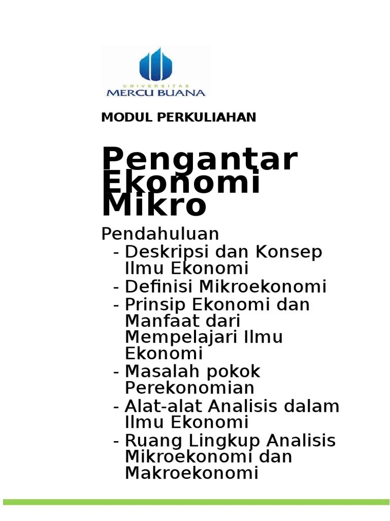 Apabila kalian masih mengalami kesulitan dalam memahami materi yang ada dalam modul ini silahkan berdiskusi dengan teman atau guru kalian. Modul Pengantar Ekonomi Mikro Tm1 Pdf