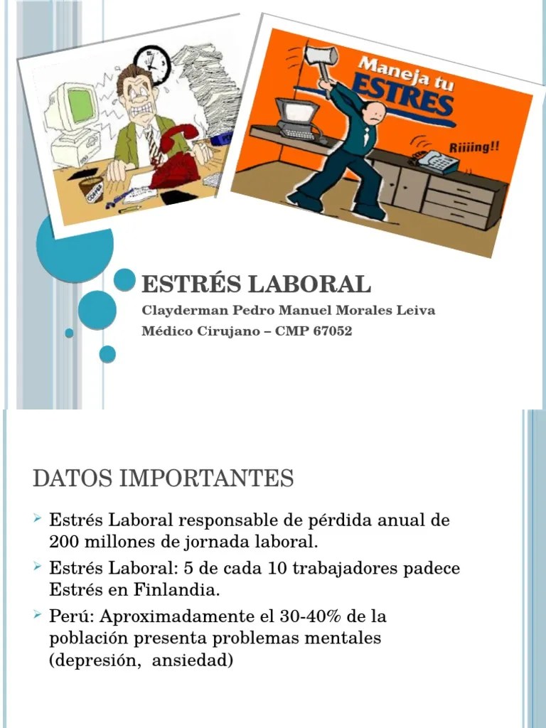 Estrés Laboral | PDF | Estrés (biología) | Ansiedad