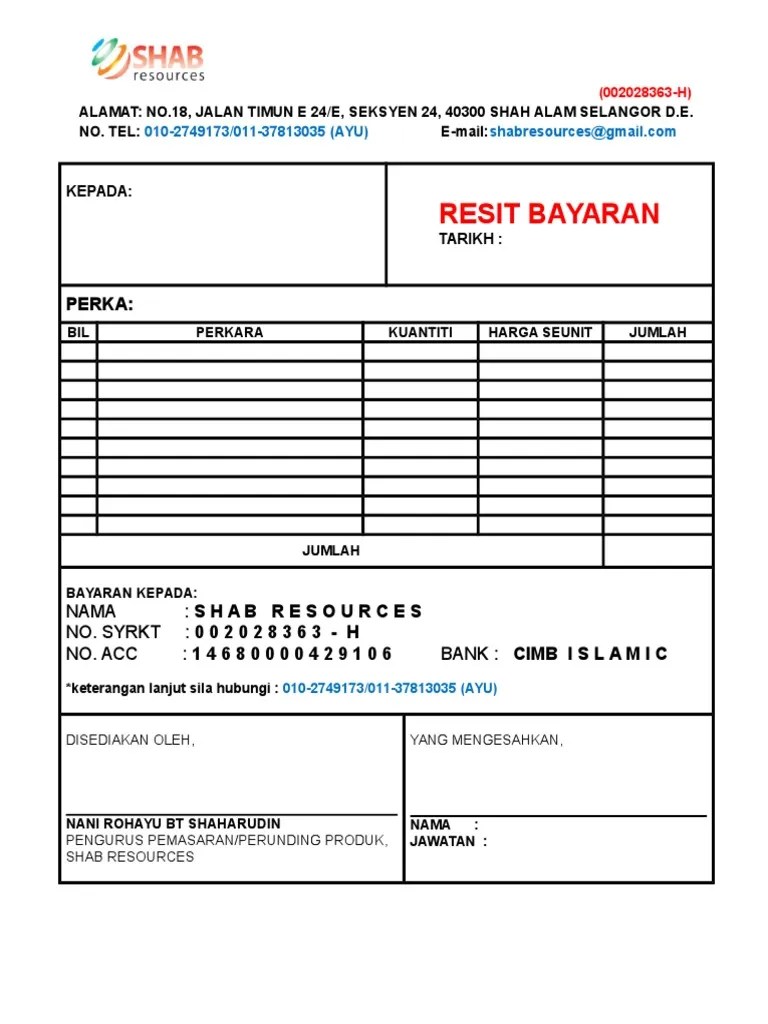 Get, create, make and sign contoh resit rasmi pembayaran. Contoh Resit Pembelian Pdf