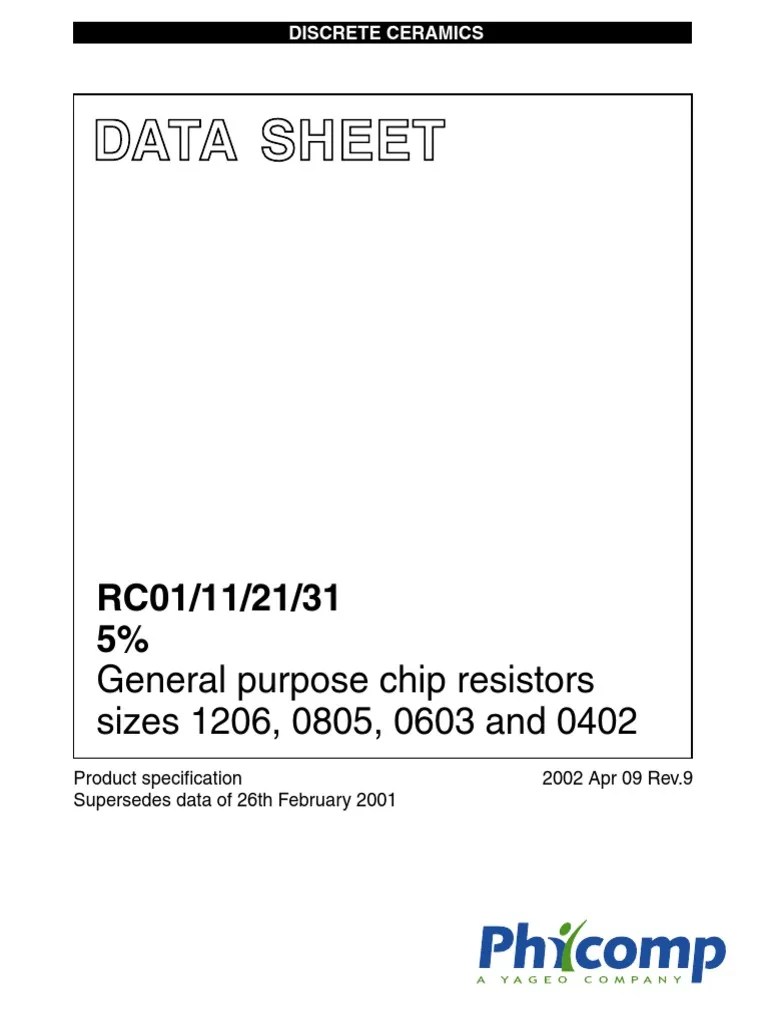 Data Sheet C Resistor Electrical Engineering