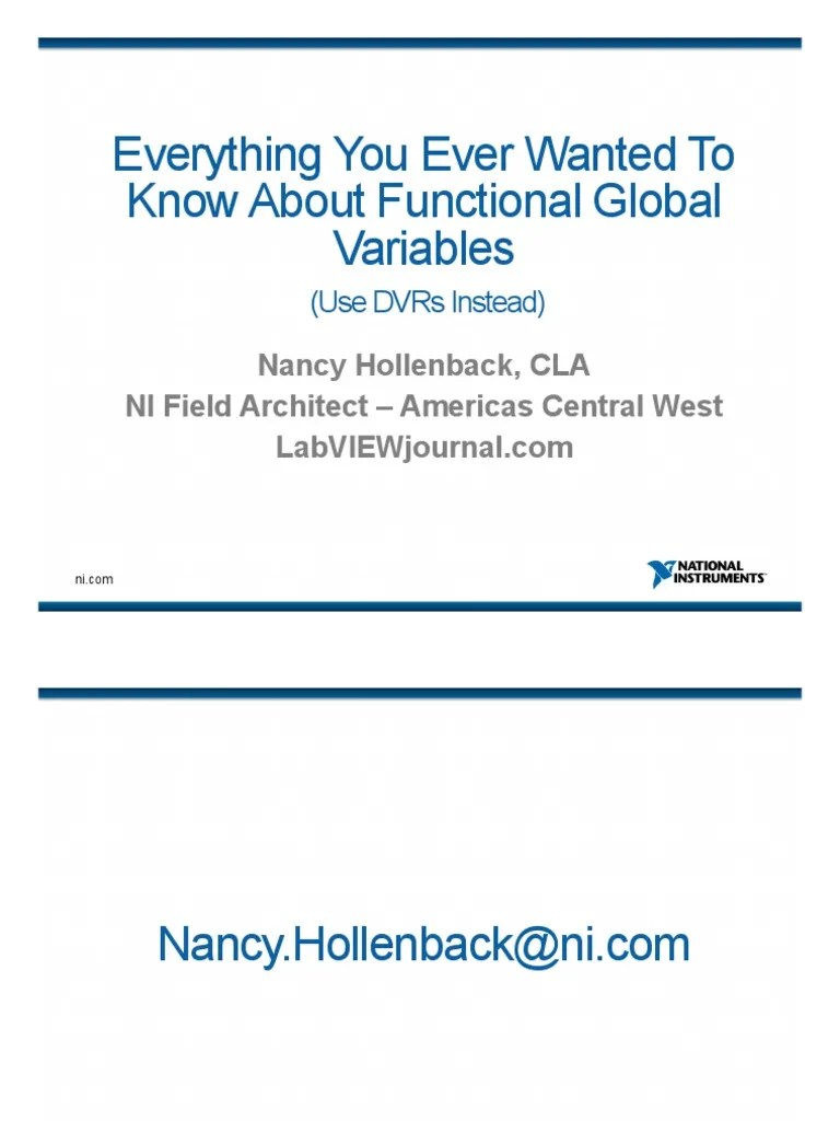 Everything You Ever Wanted To Functional Global Variables | PDF ...