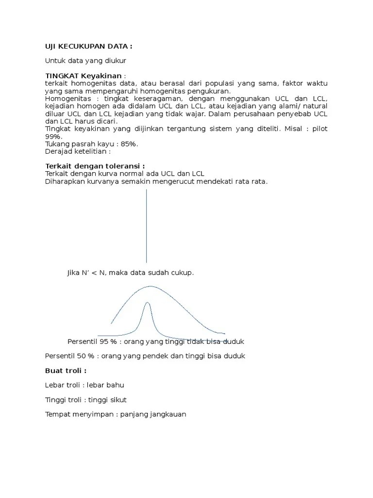 Uji Kecukupan Data | PDF