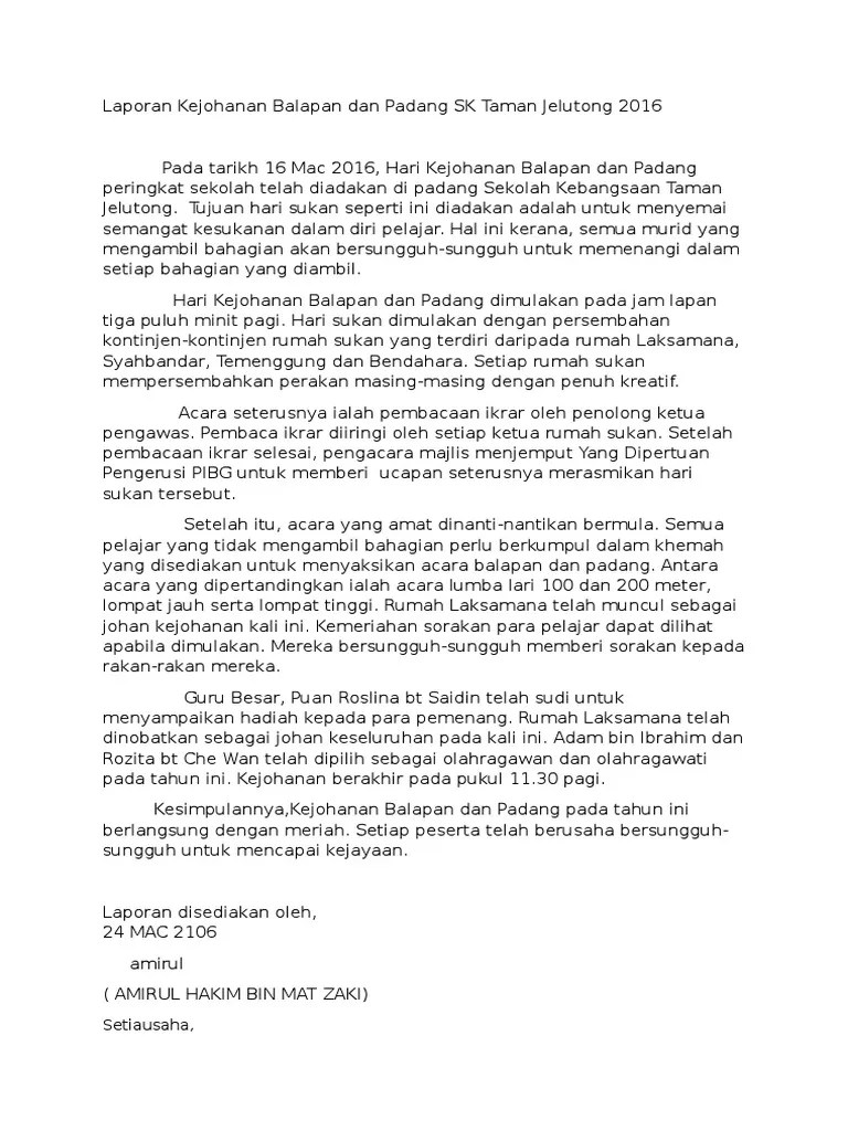 Karangan Format Laporan Pt3 : Teknik Menjawab Karangan Jenis Laporan Pt3 Bahasa Melayu Menengah Rendah Youtube
