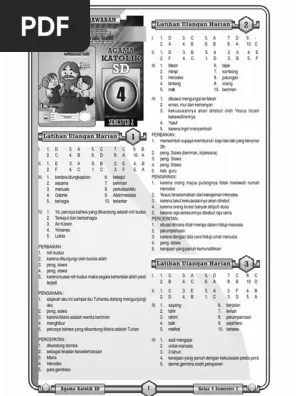 Kunci jawaban dan pembahasan matematika rasio atau perbandingan halaman 135 buku tema 2 kelas 6 sd mi edisi revisi 2018. Kunci Jamrut Katolik 4 Smt 2 Ktsp