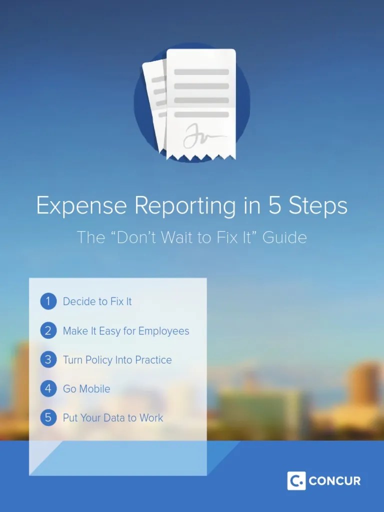 Expense Reporting In Five Steps 1 | PDF | Automation | Expense