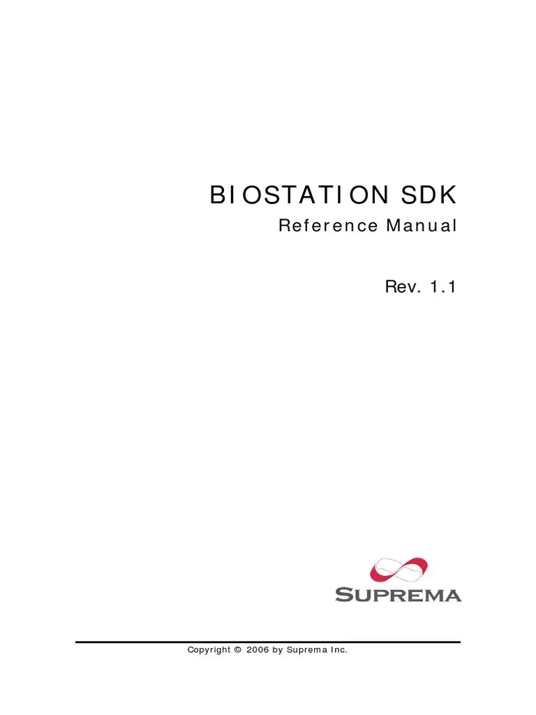 Biostar Biostation SDK Manual V1.1 | PDF | Port (Computer Networking ...