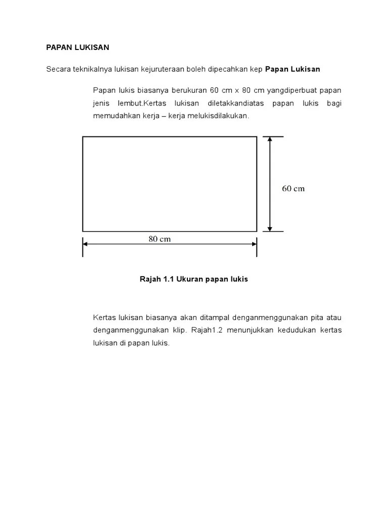 Saiz papan 60cmx45cm a2 sesuai untuk pelajar kejuruteraan universiti, kolej vokasional, sek teknik sila pilih tsquare ukuran panjang 60cm utk saiz papan ini . Papan Lukisan Pdf