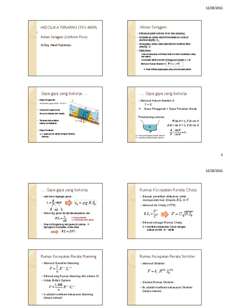 04 Aliran Seragam PDF | PDF