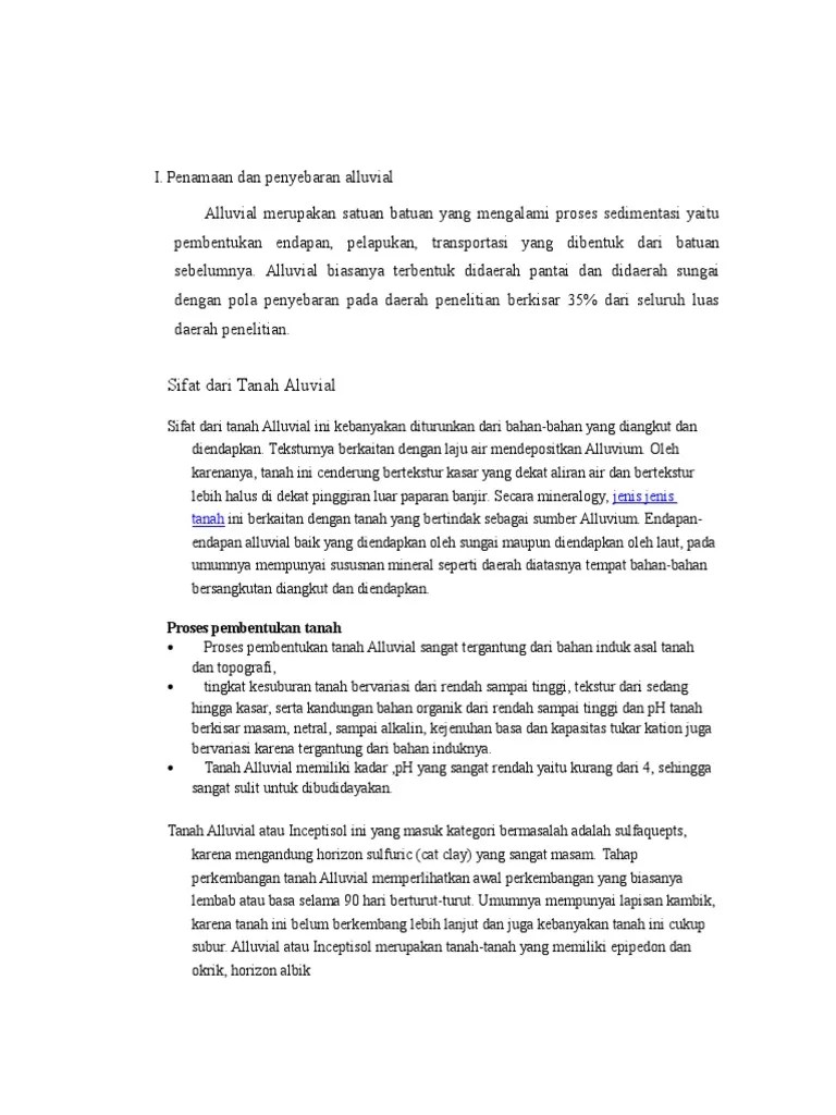 Endapan Alluvial Dan Permukaan | PDF
