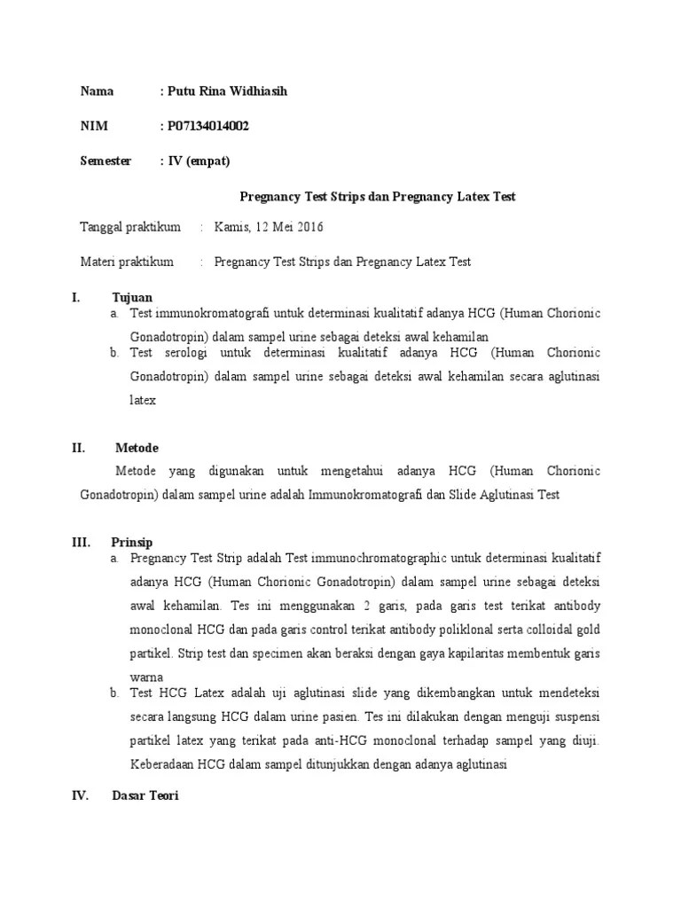 002, RINA WIDHIASIH (Prenancy Strips Dan Latex) | PDF