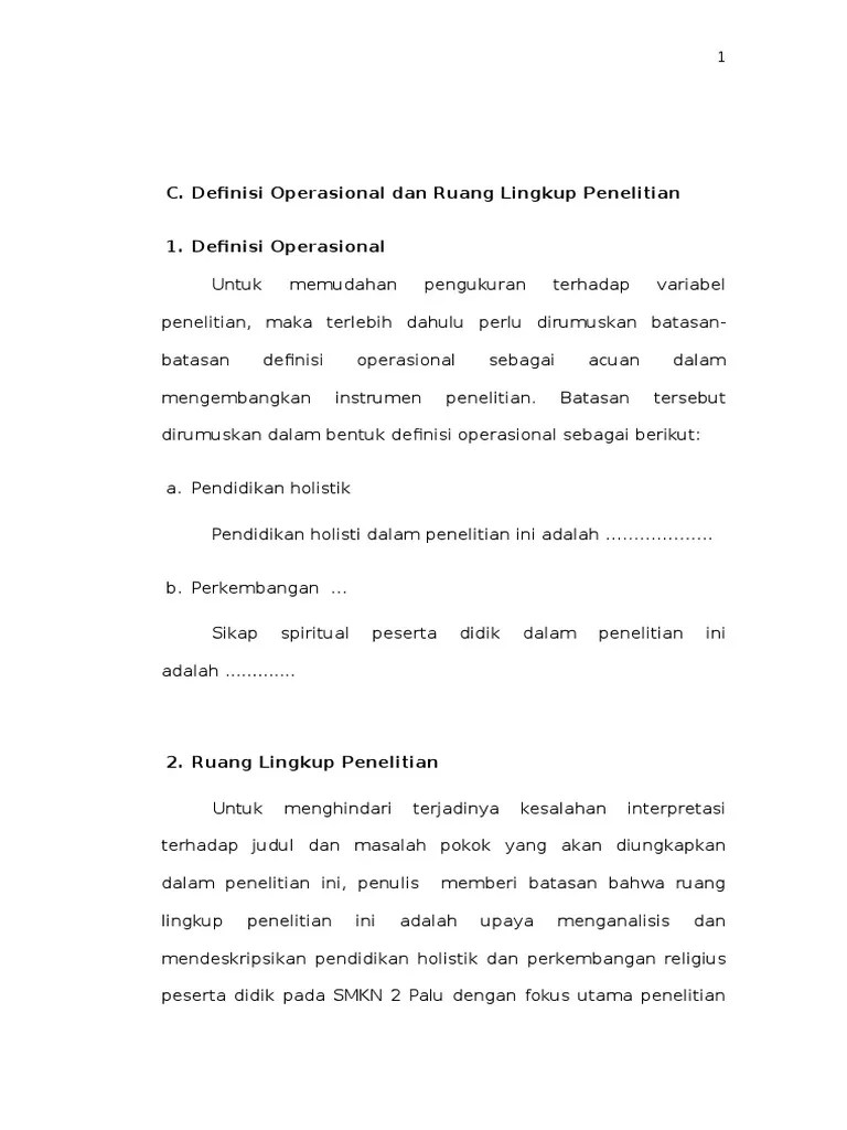 Ruang Lingkup | PDF