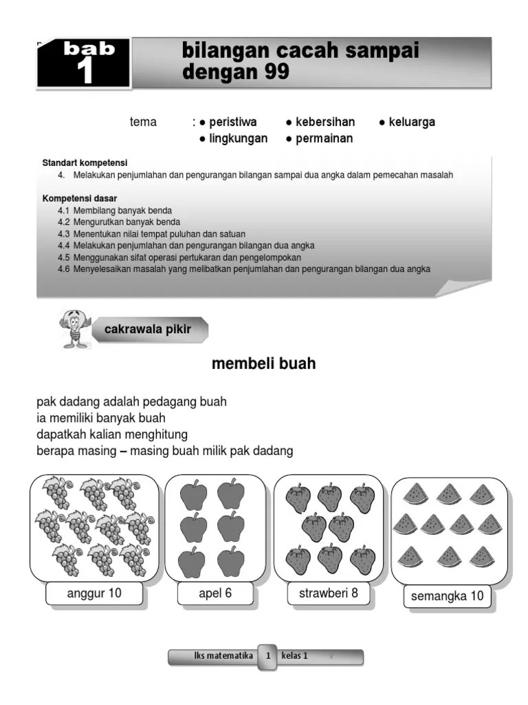 Matematika Kelas 1 | PDF