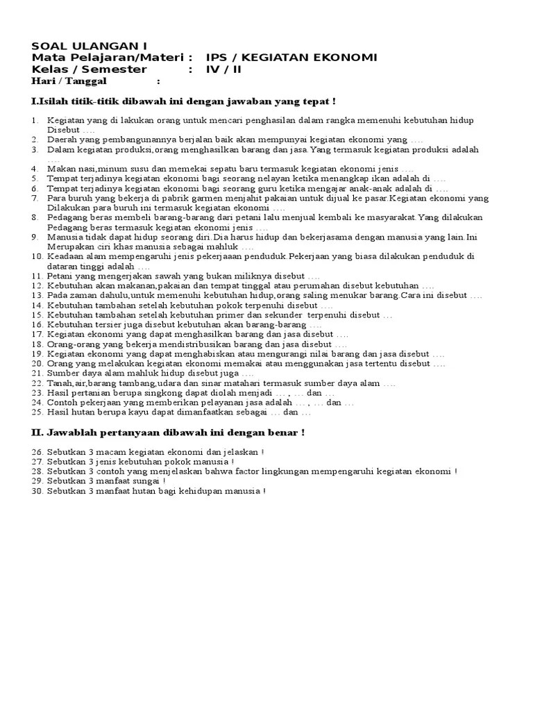 Sebutkan Dan Jelaskan 3 Macam Kegiatan Ekonomi – Rasanya